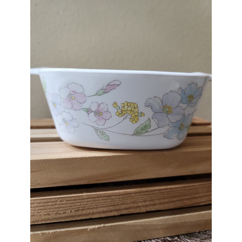 Pastel Bouquet Corning Ware P-43-B 700 Ml Casserole Dish  Design No Lid‎